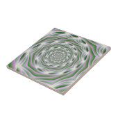 Carreaux rose et vert Vortex (Côté)