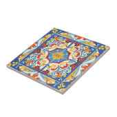 Carreaux rouge, bleu et jaune (Côté)