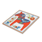 carreaux suédois cheval rouge (Côté)