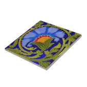 carreaux suédois Fleur bleue vintage (Côté)