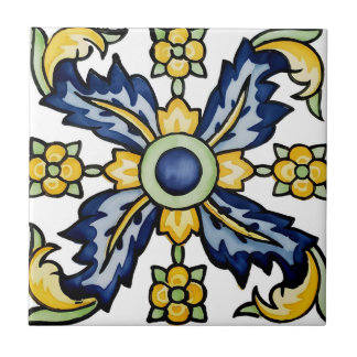 carreaux suédois motif floral délicat