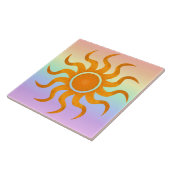 Carreaux Sun | Pastel Rainbow Large Sun Décor (Côté)