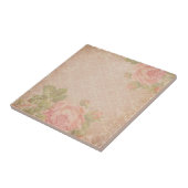Carreaux Trellis Rose vintage (Côté)