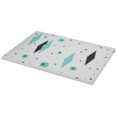 Carreaux turquoise rétro & Planche à découper (Coin)