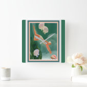 Carrée 1930 Horloge Parcourue Art Déco (Maison)