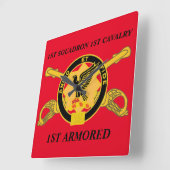 CARRÉE 1ER SQUADRON 1ER CAVALRY 1ER HORLOGE ARMOIRE (Angle)