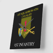 CARRÉE 1ER SQUADRON 4E CAVALRY 1ER HORLOGE D'INFANTERIE (Angle)