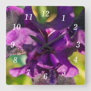 Carrée À L'Intérieur D'Une Horloge Mur Iris