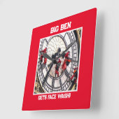 Carrée Acrylique Mur Horloge grand carré! (Angle)