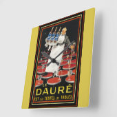 Carrée Art Déco Le Daure Ad Horloge Mur (Angle)