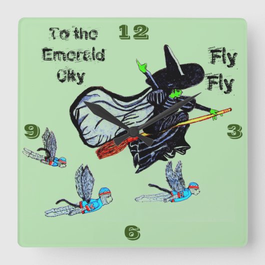 CARRÉE ASSISTANT DE L'OZ FLYCH CARRÉ WALL HORLOGE (Recto)