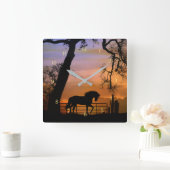 Carrée Belle Horloge Cheval Imaginaire (Maison)