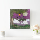 Carrée Belle horloge cygne (Maison)