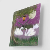 Carrée Belle horloge cygne (Angle)