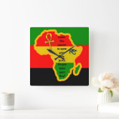 Carrée Black Emaîtrise Ankh Life Force Horloge (Maison)