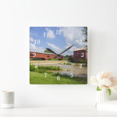 Carrée Bridgeton Bridge Et Mill Wall Horloge (Maison)