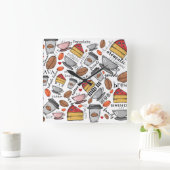 Carrée Café Lover Café Shop ou Café Horloge (Maison)