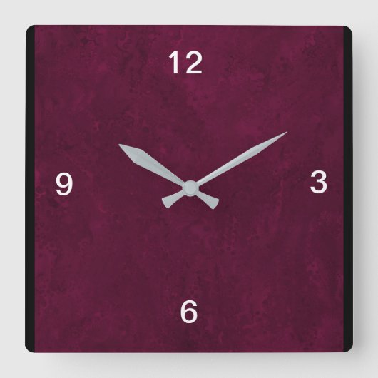 Carrée Carré Deep Red Designer Horloge (Recto)