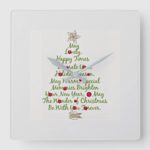 CARRÉE ****C'EST LA SAISON DE NOËL**** HORLOGE