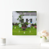 Carrée Choisir la couleur Mur Horloge (Maison)