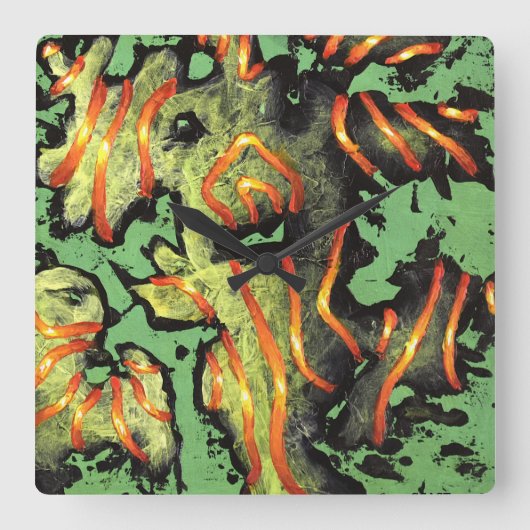 Carrée Code énergétique 100 - Monster Wall horloge (Recto)