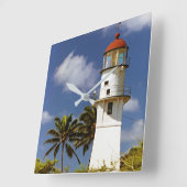 Carrée Diamond Head Lighthouse, O'ahu, horloge Hawai'i (Angle)