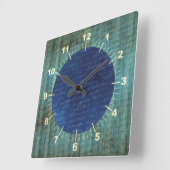 Carrée Écriture De Bois Horloge Mur Perdue (Angle)