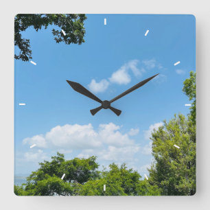 Carrée Élégant mignon cadran personnalisé Horloge Ajouter