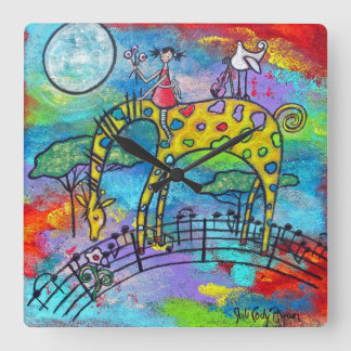 Carrée Elle Rêve De Gavotte Horloge