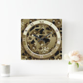 Carrée Face De Horloge Transparent Totalement Cool (Maison)