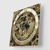 Carrée Face De Horloge Transparent Totalement Cool (Angle)