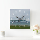 Carrée Foggy Mighty Mac Horloge (Maison)