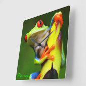 Carrée Frog 2 Horloge Avec Options (Angle)
