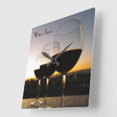 Carrée Grande horloge de Wine Time Clock! (Angle)