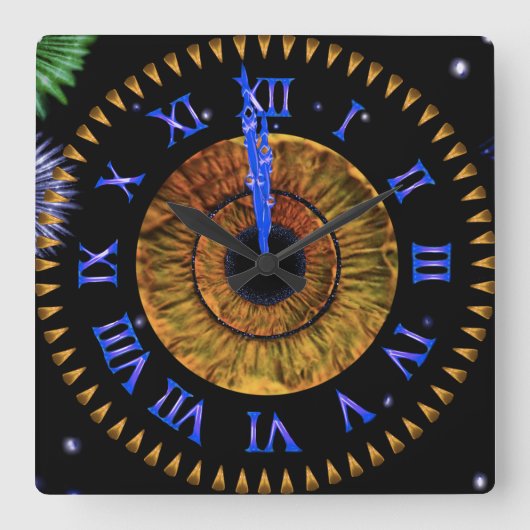 Carrée Hazel Horloge de Minuit (Recto)