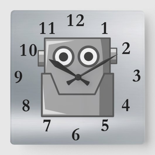 CARRÉE HEUREUX ROBOT HEAD HORLOGE (Recto)