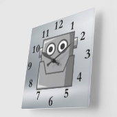 CARRÉE HEUREUX ROBOT HEAD HORLOGE (Angle)