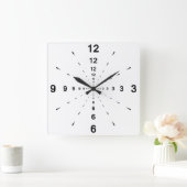 Carrée horloge à perspective (Maison)
