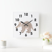 Carrée Horloge Aardvark (Maison)