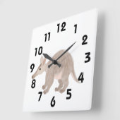 Carrée Horloge Aardvark (Angle)