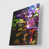 Carrée Horloge Abstraite Art 11 (Angle)