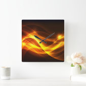 Carrée Horloge Abstraite Art 13 (Maison)