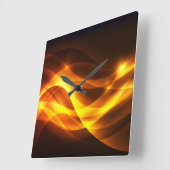 Carrée Horloge Abstraite Art 13 (Angle)