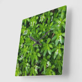 Carrée Horloge Abstraite de la mousse (Angle)