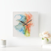 Carrée Horloge Abstraite moderne (Maison)