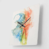 Carrée Horloge Abstraite moderne (Angle)