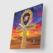 Carrée Horloge Ankh (Angle)