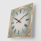 Carrée Horloge Art Déco (Angle)