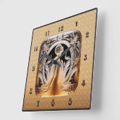 Carrée Horloge Art Déco Lalique. (Angle)