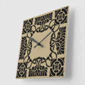 Carrée Horloge Art Nouveau Inspiré (Angle)
